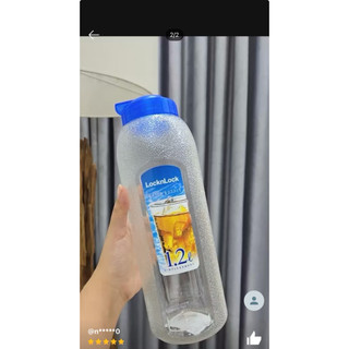 Bình nước Lock n Lock 1L2 trắng