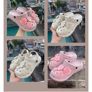 Such nữ Cham hoa trà đế 5cm mang êm chân mẫu mới 2025