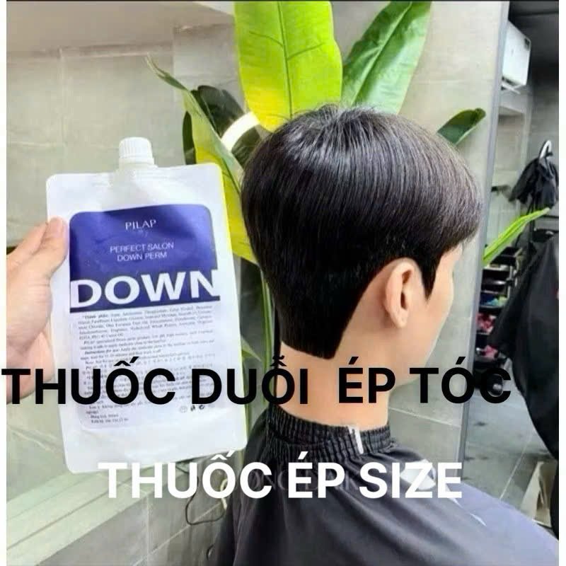 Kem ép side tóc - Thuốc Ép Duỗi Tóc Down Perm 500gr, cho cả nam và nữ, tạo kiểu tốt mùi thơm dễ chịu