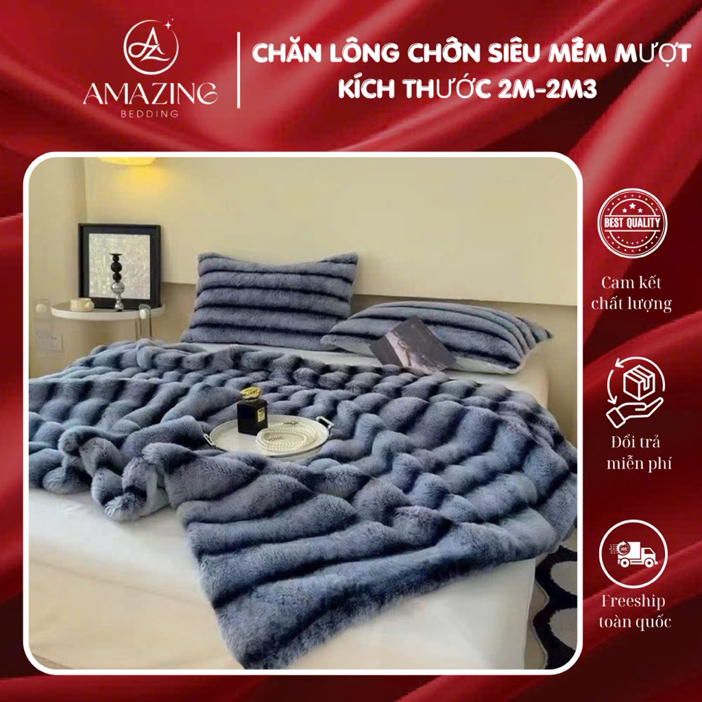 Chăn Lông Chồn, Hồ ly cao cấp Amazing Bedding phiên bản 2025 siêu mềm mại ấm áp