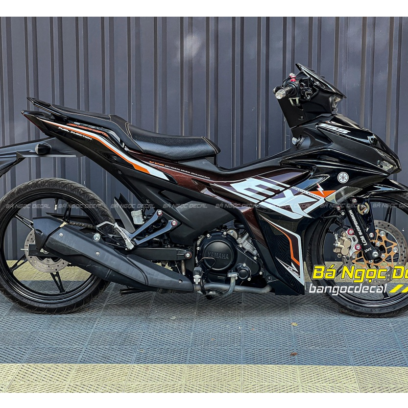 Tem rời EX dán xe Exciter 155 Ex155 màu Đen Nâu