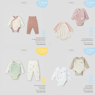 [Nous] Body suit nous cho bé sơ sinh 3-11kg chất mềm mát