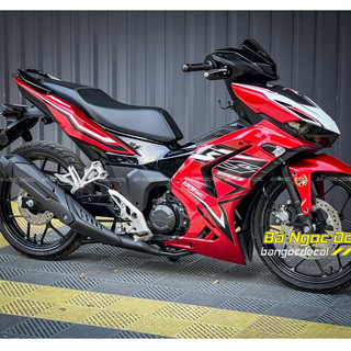 Tem rời RS dán xe Winner X V3 V4 màu Đỏ HRC 2023, Đỏ Đen