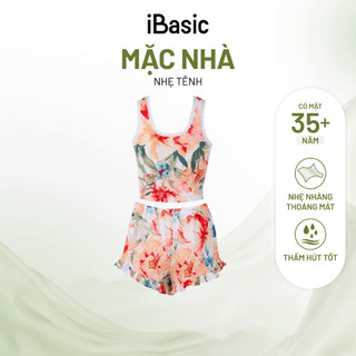   Đồ bộ mặc nhà nữ iBasic quần đùi áo sát nách HOMY048 