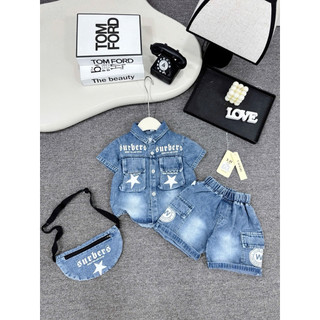 set bộ sơ mi cho bé trai