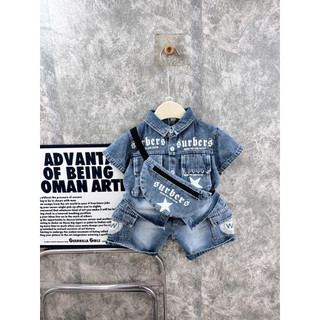 set bộ sơ mi cho bé trai