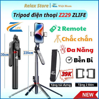 Gậy chụp ảnh 4 chân Z229 / CL12P / CL07 - Tripod điện thoại livestream, quay phim, chụp ảnh cao 1m8