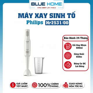  Máy Xay Sinh Tố Cầm Tay Philips HR2531 00 - Công Nghệ Xay Promix 650W - Bảo Hành Chính Hãng 
