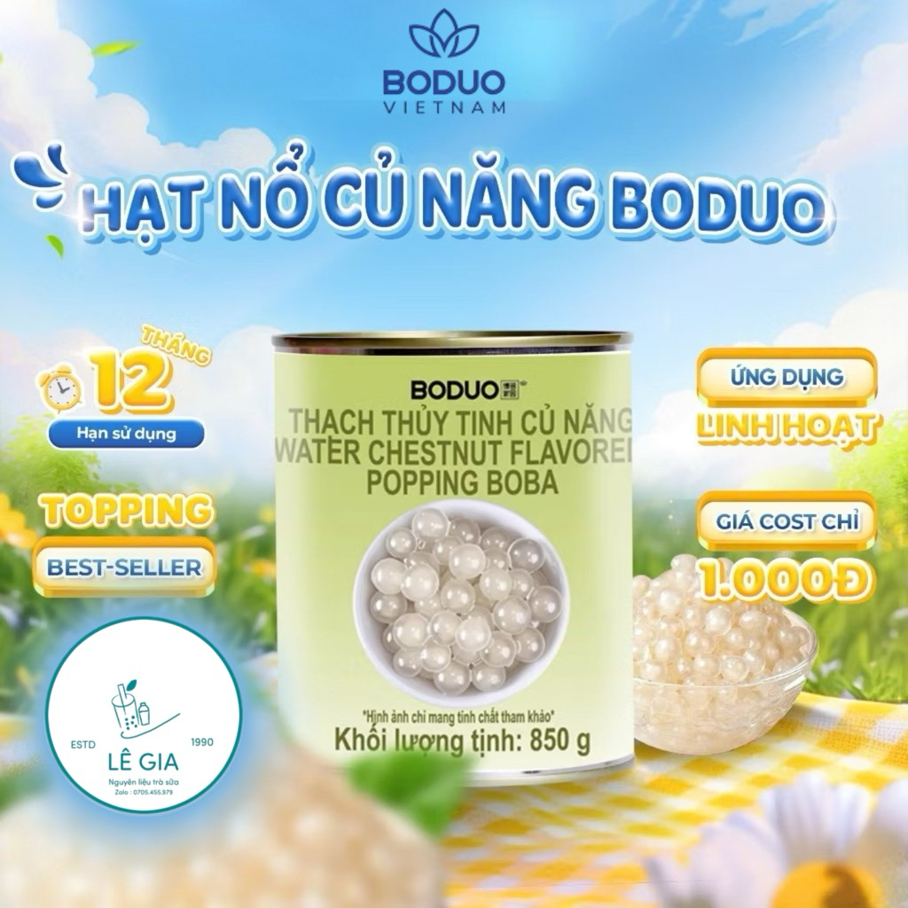 Thuỷ tinh củ năng Boduo hộp 850g