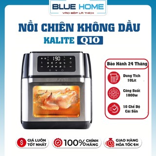  Nồi Chiên Không Dầu Kalite Q10 - Dung Tích 10L Kèm 8 Phụ Kiện Nấu - Hàng Chính Hãng 
