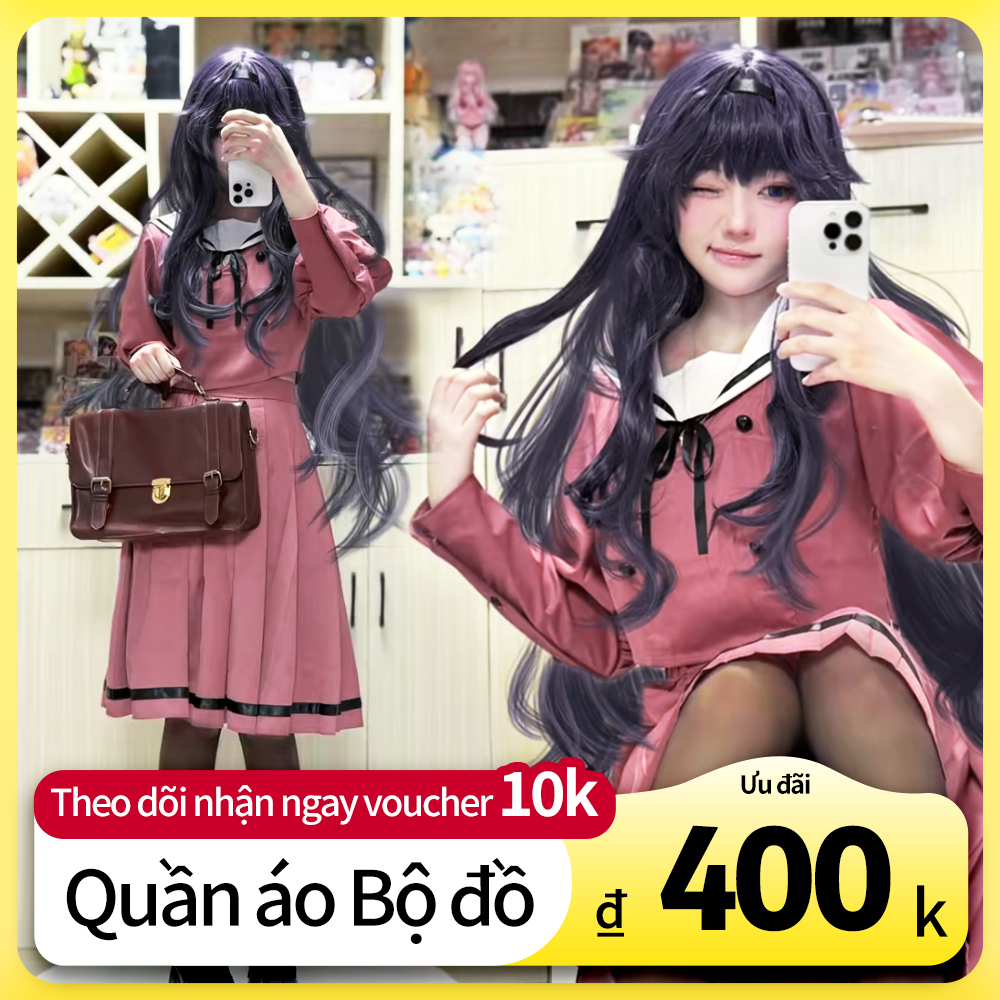 Waguri Kaoruko Cosplay Trang Phục Nữ Sinh Hoa Nở Hương Thơm Dịu Dàng Váy Đồng Phục Đầy Đủ Phụ Kiện