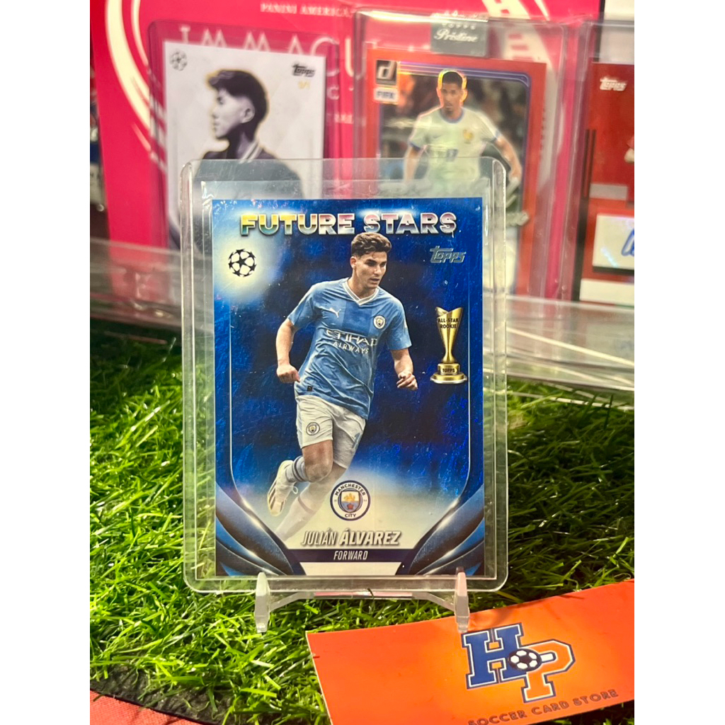 Thẻ bóng đá Julian Alvarez /175 Color Match Topps UCC 2023/24