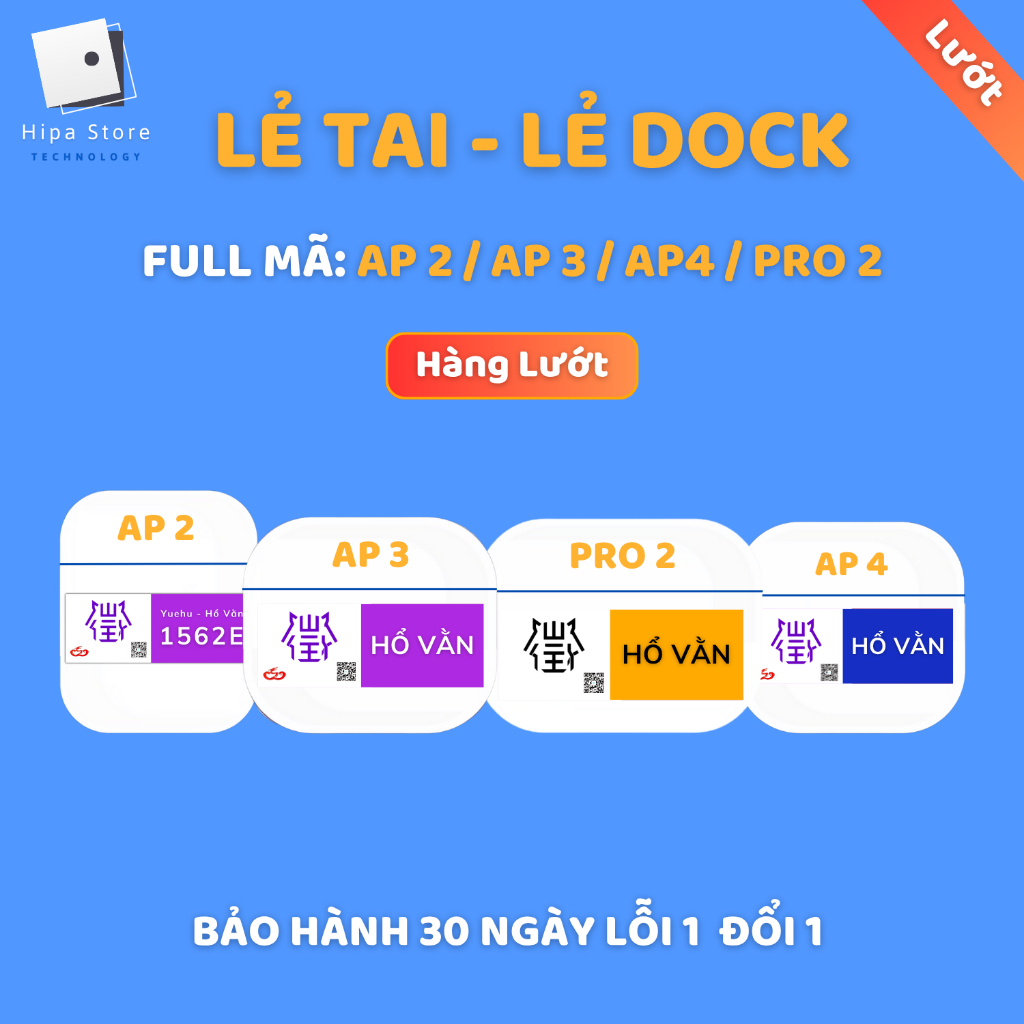 [ Lẻ Tai - Dock Lướt ] Lẻ Tai Nghe Hổ Vằn, Lẻ Dock Sạc Hổ Vằn 1571AM/1562AE/1562F/1562E/1562U Hàng L