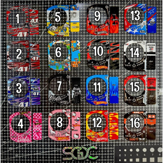  Tem Sticker Nhựa Nổi Phản Quang 3M DÁN Ổ KHOÁ Smartkey Honda V3 16 Mẫu |SGDC - 1 Bộ| 