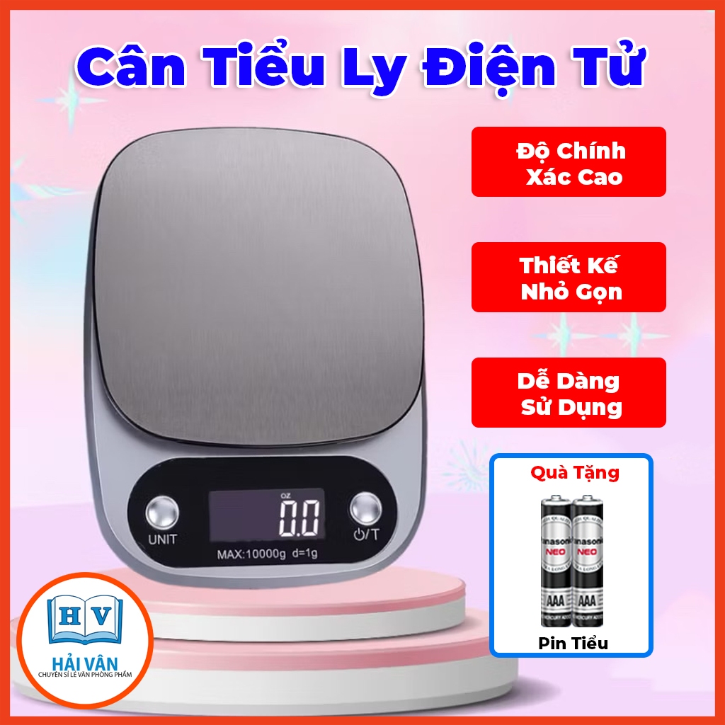 phẩm Cân Tiểu Ly Điện Tử 0.1g Đến 10kg, Cân Điện Tử Mini Chính Xác Cao, Tặng Kèm Pin, Thiết Kế Nhỏ Gọn, Dễ Dàng Sử Dụng
