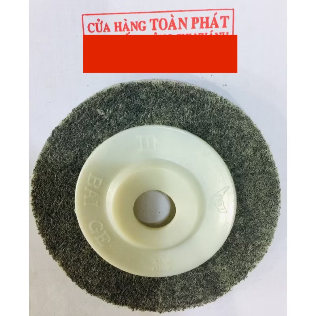 Nỉ xám đánh bóng inox (size 100mm)
