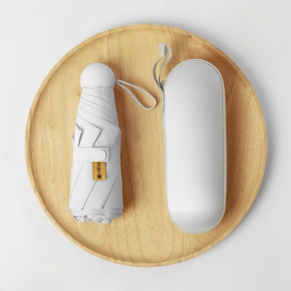 [ CÓ HỘP ] Ô mini PTLUXURY che mưa che nắng gấp gọn chống tia UV tiện lợi mang đi du lịch