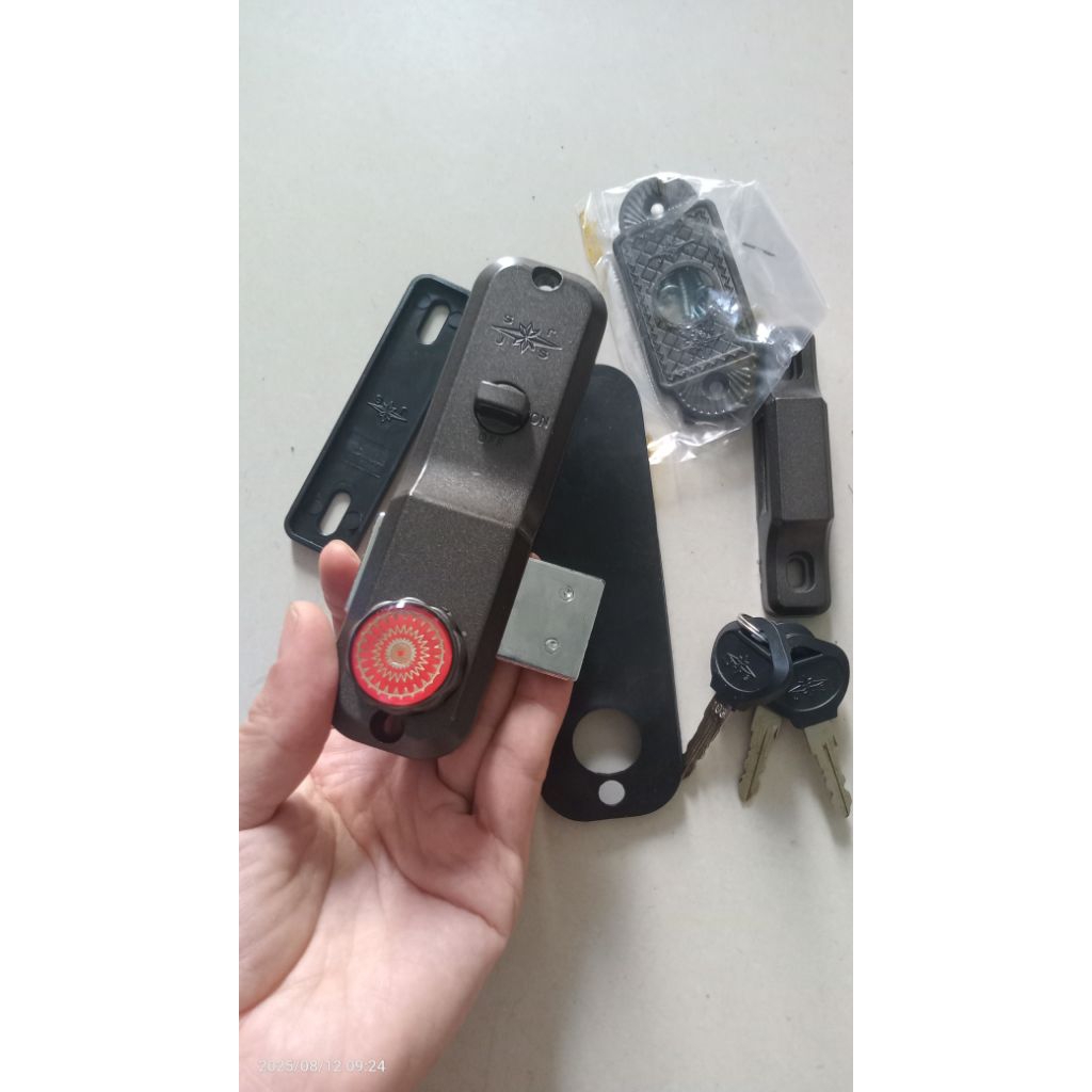 Bộ khoá cửa lùa nhôm hệ 757 rẻ, khóa cửa nhôm cửa trượt