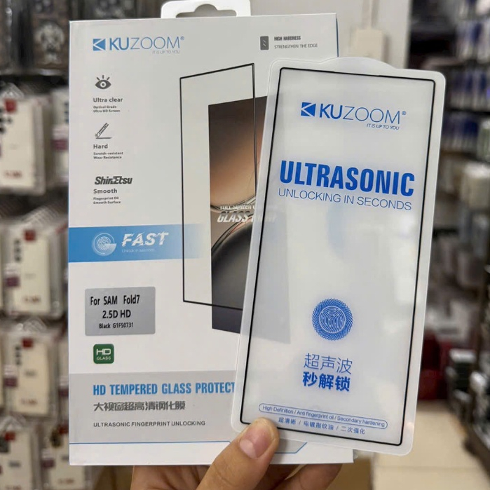 zfold7 Kính cường lực KUZOOM FULL MÀN Z FOLD 7 ZFOLD7 zfold7 z fold7 cảm ứng mượt