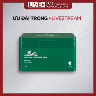 [KOL] Hộp mặt nạ dưỡng da hằng ngày VT CICA DAILY SOOTHING MASK (30 miếng)