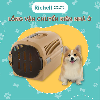 Lồng vận chuyển thú cưng RICHELL Nhật nhà ở cho thú 2in1 có thể tháo rời | Pet