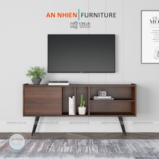 Kệ Tivi Để Sàn Phong Cách Hiện Đại, Chất Liệu Gỗ MDF, KT 1.2m - 1.4m Nội Thất An Nhiên (TV02)