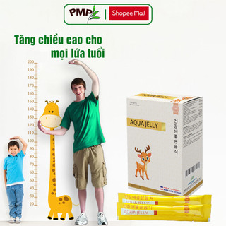  Canxi hữu cơ cho bé - Tăng chiều cao cho mọi đối tượng Aqua Jelly PMP - Kết hợp D3K2   hộp 20 gói  
