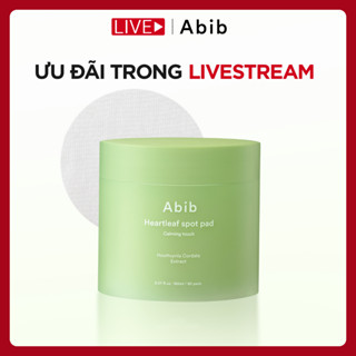 [KOL] Toner pad diếp cá giúp làm dịu da & tẩy tế bào chết Abib Heartleaf Spot Pad Calming Touch (80 miếng)