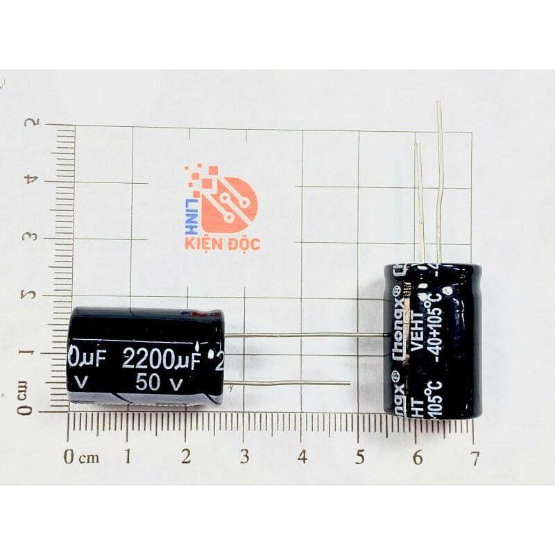 [Combo 10 chiếc] Tụ hóa 2200uF 50V 16x25mm