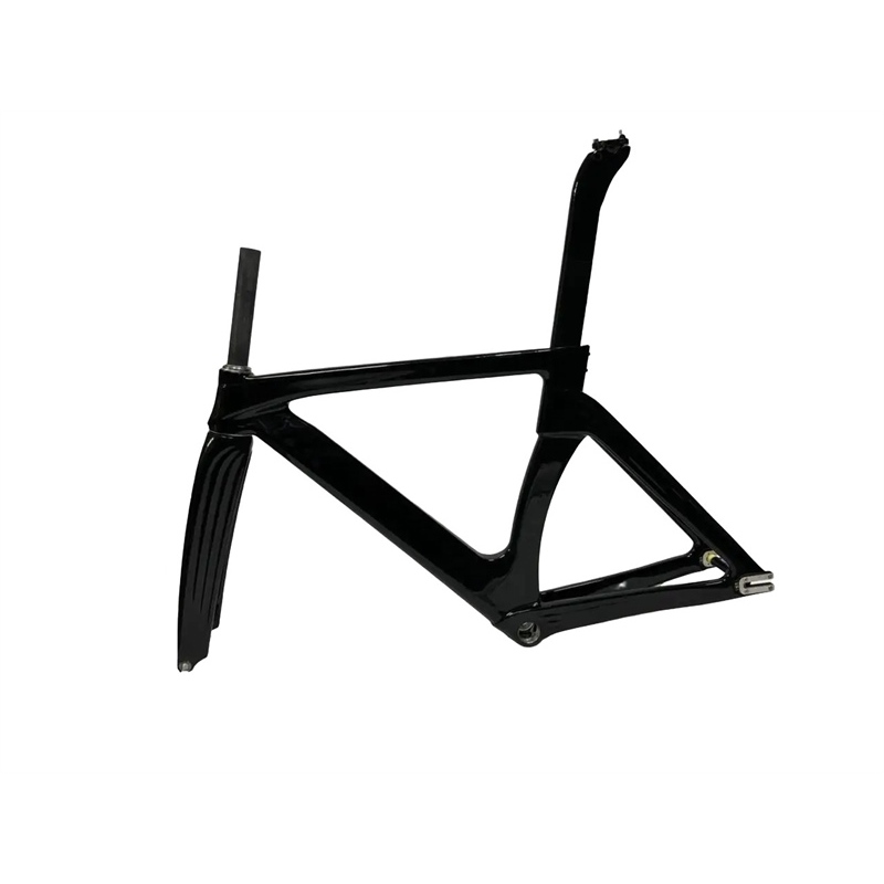 Khung xe đạp Fixed Gear Track Carbon Noname bản to mẫu 01