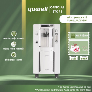 Máy Tạo Oxy Y Tế 93% Yuwell 7F-6 7F-6W - Hỗ Trợ Bệnh Nhân Suy phổi Rối loạn hô hấp - Bảo Hành 1 Năm 