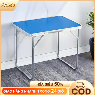 FASO Bàn gấp viền nhôm Bàn ăn di động đa năng Bàn dã ngoại picnic Bàn học gấp gọn BànGấpViềnNhôm