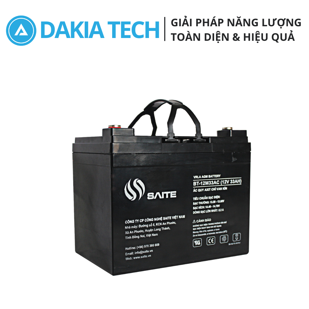 Ắc quy Saite 12V 33Ah Model BT-12M33AC