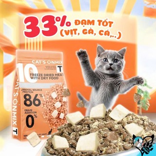 Hạt Cho Mèo (350g - 1.4kg) Cat’s On Mix T, Cat's On Mix R –Thịt sấy cho mèo mọi độ tuổi,có ruốc gà