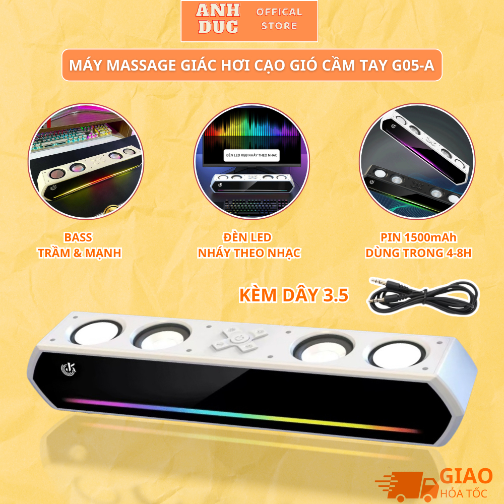 Loa Máy Tính Gaming Soundbar Bluetooth Để Bàn JK-1119, Âm Thanh Hay Bass Cực Mạnh Led RGB Nháy Theo 