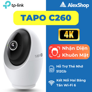 [4K] Camera AI Tapo C260 Chất Lượng 4K, Nhận Diện Khuôn Mặt, Xoay 360 Độ TP-Link