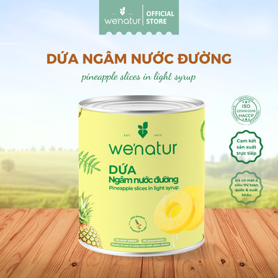 Dứa Khoanh Ngâm Nước Đường Đóng Lon 565g