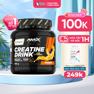 Bột Tăng Sức Mạnh Cơ Bắp Amix Black Line Creatine Creapure Powder Drink 350g - 300g Chính Hãng