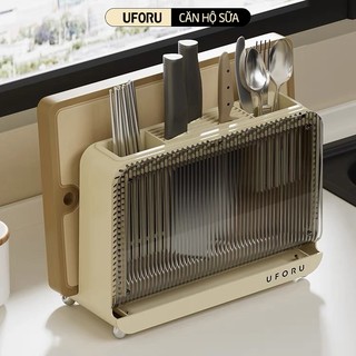  Giá Để Dao Kéo Kệ Để Thớt Đa Năng Chất Liệu Nhựa Màu Kem UFORU Kích Thước 32x25 Dùng Trong Nhà Bếp UFM341 