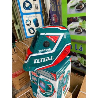 [ mẫu mới] NÓN HÀN ĐIỆN TỬ TOTAL TSP9306 - mặt nạ hàn tự động vùng quan sát 92×42mm, có chức năng mài nghiền