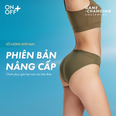 ONOFF TRAINING | Quần lót thể thao, tập luyện nữ Active bikini Microfiber Mesh siêu nhẹ, mềm mịn gợi cảm