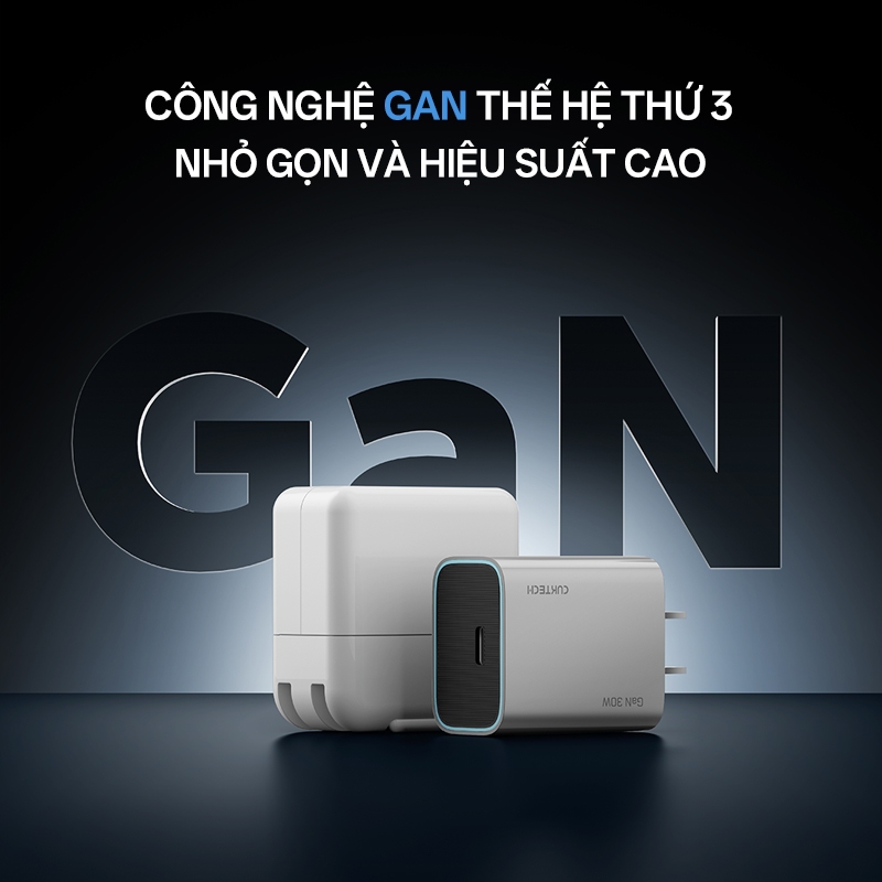 Củ Sạc Nhanh CUKTECH GaN 30W Mini Nhỏ Gọn Tương Thích 20W Cho iP 17/16/15/iPad/Samsung S26/Xiaomi 17 | BigBuy360 - bigbuy360.vn