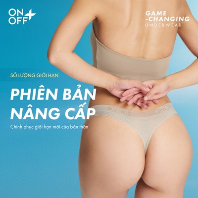 ONOFF TRAINING | Quần lót thể thao, tập luyện nữ lọt khe Active Thong Microfiber Mesh siêu nhẹ, mềm mịn gợi cảm