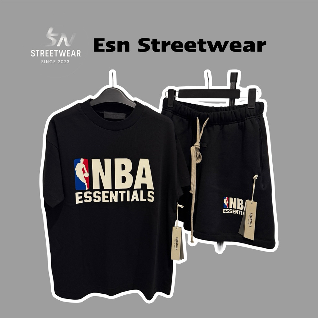 [CHÍNH HÃNG] Set Essentials Fear Of God X NBA Black unisex