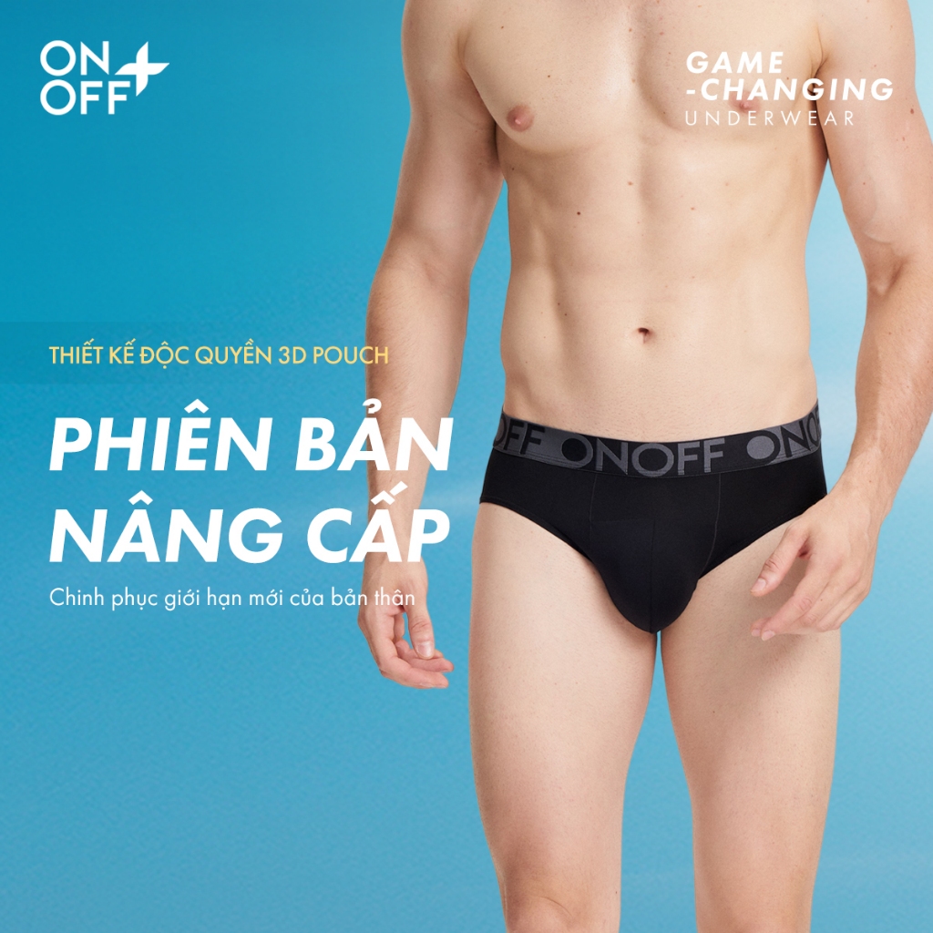  ONOFF TRAINING | Quần lót thể thao tập luyện nam 3D Pouch active brief microfiber mesh siêu nhẹ thoáng khí 