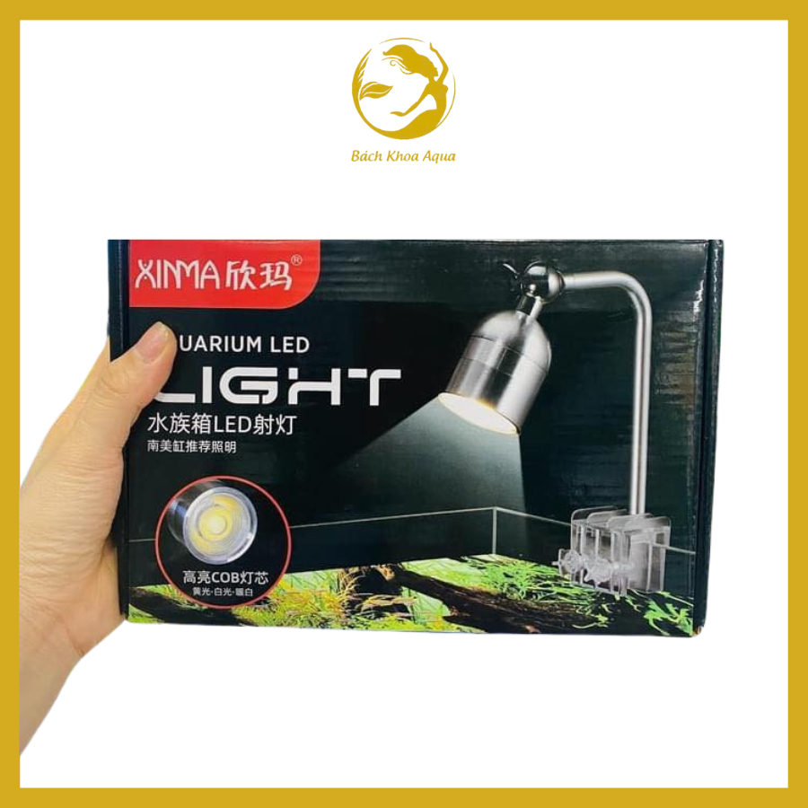Đèn Aquarium LED rọi XIMA 5W-7W – 3 chế độ màu, ánh sáng đẹp cho bể cá cảnh & thủy sinh