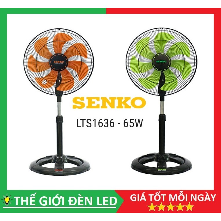 (GIAO TỈNH) Quạt đứng lỡ 7 cánh SENKO LTS 1636/1631 công suất 65W bảo hành 12 tháng
