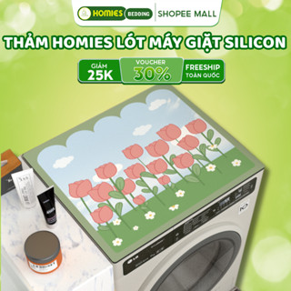 Thảm Lót Máy Giặt Silicon HOMIES Bedding & Décor, Vỏ Bọc Máy Giặt, Tủ Lạnh, Lò Vi Sóng