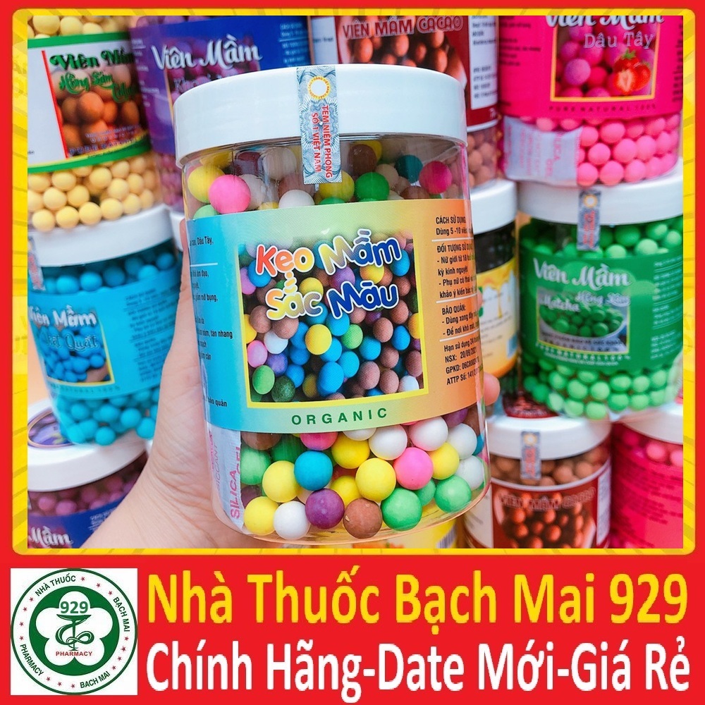 [hàng mới về] Kẹo mầm sắc màu mix vị  hỗ trợ tăng vòng 1 ổn định nội tiết