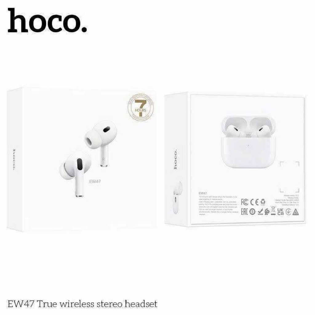 Tai Nghe Bluetooth Hoco EW47,hoco EW49 TWS BT5.3 Có Micro, Nghe Nhạc Bass Căng 7h, Vuốt Tăng Giảm Âm